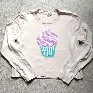 Lauren Conrad 🧁 Cream Cropped Sweater Size XL